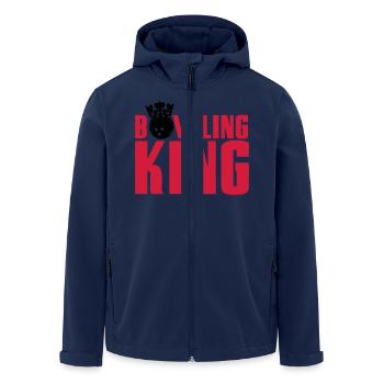 Bowling King - Recycelte Männer Softshell-Jacke von Stanley/Stella - Navy - Vorne - AI Model Male 185 light (185cm)