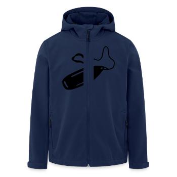 rescue_can_c1 - Recycelte Männer Softshell-Jacke von Stanley/Stella - Navy - Vorne - AI Model Male 185 light (185cm)
