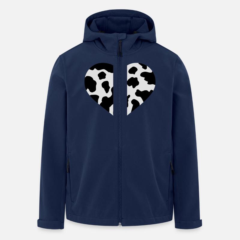 Kuh - Recycelte Männer Softshell-Jacke von Stanley/Stella - Navy