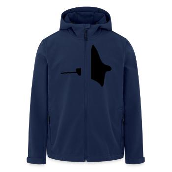 Rochen - Fisch - Recycelte Männer Softshell-Jacke von Stanley/Stella - Navy - Vorne - AI Model Male 185 light (185cm)