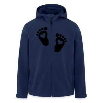 Baby - Recycelte Männer Softshell-Jacke von Stanley/Stella - Navy - Vorne - AI Model Male 185 light (185cm)