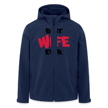 Best wife ever - Recycelte Männer Softshell-Jacke von Stanley/Stella - Navy - Vorne - AI Model Male 185 light (185cm)