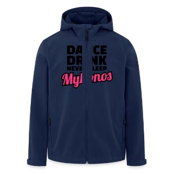 Mykonos - Recycelte Männer Softshell-Jacke von Stanley/Stella - Navy - Vorne - AI Model Male 185 light (185cm)