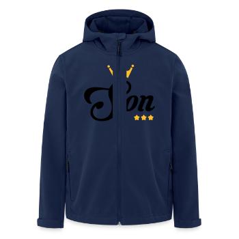 Fils / Fille / Petit-Fils / Petite-Fille - Veste softshell homme en polyester recyclé Stanley/Stella - marine - Devant - AI Model Male 185 light (185cm)