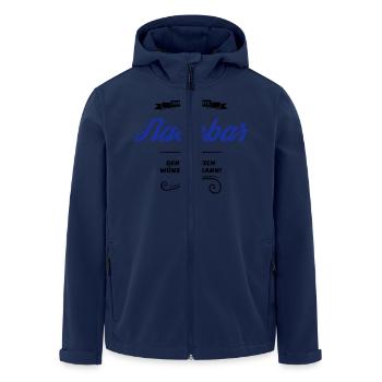nachbar allerbeste - Recycelte Männer Softshell-Jacke von Stanley/Stella - Navy - Vorne - AI Model Male 185 light (185cm)