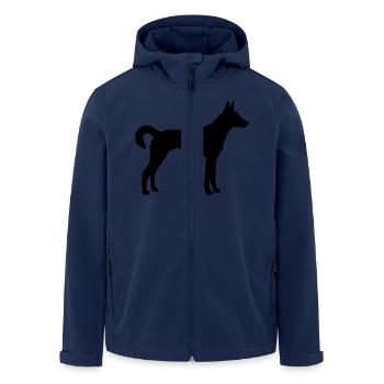 kritikos lagonikos silhouette dog - Recycelte Männer Softshell-Jacke von Stanley/Stella - Navy - Vorne - AI Model Male 185 light (185cm)