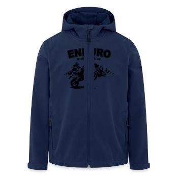 Enduro - Recycelte Männer Softshell-Jacke von Stanley/Stella - Navy - Vorne - AI Model Male 185 light (185cm)