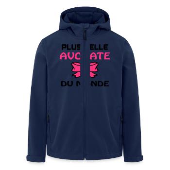 Avocat / Avocate / Lawyer / Banquier / Humour / G - Men’s Recycled Softshell Jacket by Stanley/Stella - navy - Front - AI Model Male 185 light (185cm)