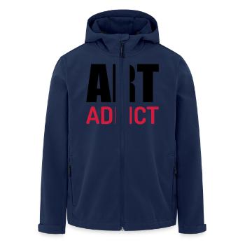 Artist / Art / Künstler / Artiste / Music / Kunst - Men’s Recycled Softshell Jacket by Stanley/Stella - navy - Front - AI Model Male 185 light (185cm)