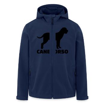 Cane Corso - Veste softshell homme en polyester recyclé Stanley/Stella - marine - Devant - AI Model Male 185 light (185cm)