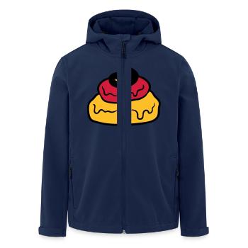 kacke scheiße haufen häufchen ekelig 3 farben deut - Recycelte Männer Softshell-Jacke von Stanley/Stella - Navy - Vorne - AI Model Male 185 light (185cm)