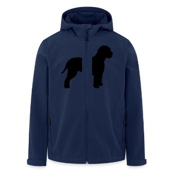 Lagotto Romagnolo - Men’s Recycled Softshell Jacket by Stanley/Stella - navy - Front - AI Model Male 185 light (185cm)