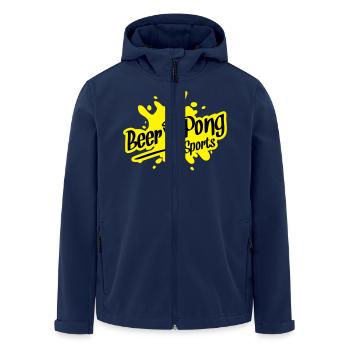 beer pong sports - Recycelte Männer Softshell-Jacke von Stanley/Stella - Navy - Vorne - AI Model Male 185 light (185cm)