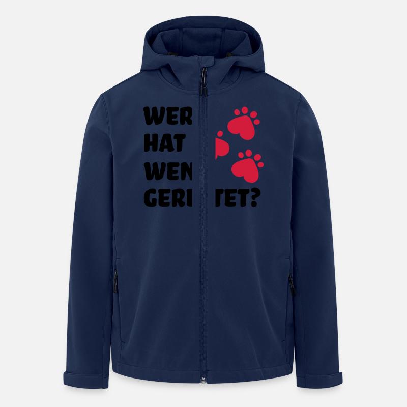 Tierschutz Hund - Recycelte Männer Softshell-Jacke von Stanley/Stella - Navy