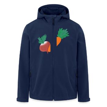 Radis et carotte - Veste softshell homme en polyester recyclé Stanley/Stella - marine - Devant - AI Model Male 185 light (185cm)