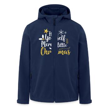 HAVE YOURSELF A MERRY LITTLE CHRISTMAS - Men’s Recycled Softshell Jacket by Stanley/Stella - navy - Front - AI Model Male 185 light (185cm)