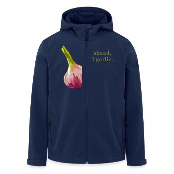 Allez-y, ajoutez de l’ail - Veste softshell homme en polyester recyclé Stanley/Stella - marine - Devant - AI Model Male 185 light (185cm)