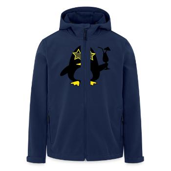 Canard de plage - Veste softshell homme en polyester recyclé Stanley/Stella - marine - Devant - AI Model Male 185 light (185cm)