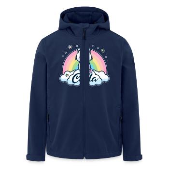Carla Surname First name Unicorn Cat - Men’s Recycled Softshell Jacket by Stanley/Stella - navy - Front - AI Model Male 185 light (185cm)