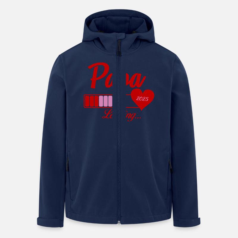 papa loading 2025 - Recycelte Männer Softshell-Jacke von Stanley/Stella - Navy