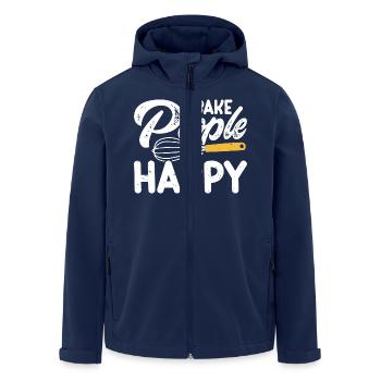 Baking Baker Bakery - Men’s Recycled Softshell Jacket by Stanley/Stella - navy - Front - AI Model Male 185 light (185cm)