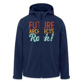 Architekt - Recycelte Männer Softshell-Jacke von Stanley/Stella - Navy - Vorne - AI Model Male 185 light (185cm)