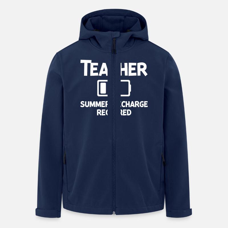 Recharge d’été pour les enseignants - Veste softshell homme en polyester recyclé Stanley/Stella - marine