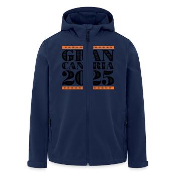 Gran Canaria 2025 - Veste softshell homme en polyester recyclé Stanley/Stella - marine - Devant - AI Model Male 185 light (185cm)