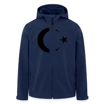 Turkey Türkiye Moon Star - Men’s Recycled Softshell Jacket by Stanley/Stella - navy - Front - AI Model Male 185 light (185cm)