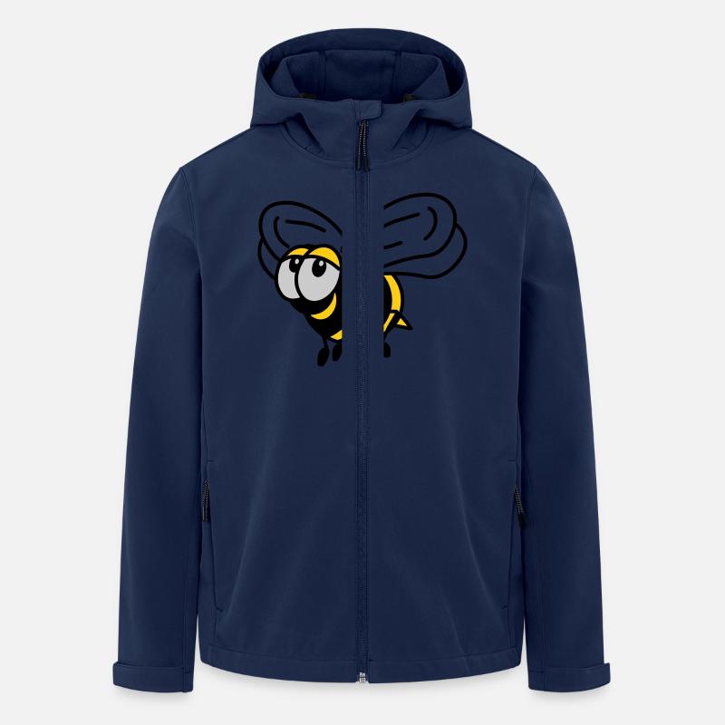 Abeille - Veste softshell homme en polyester recyclé Stanley/Stella - marine