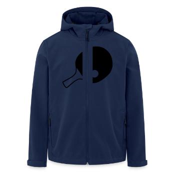 Table tennis rackets, table tennis - Men’s Recycled Softshell Jacket by Stanley/Stella - navy - Front - AI Model Male 185 light (185cm)