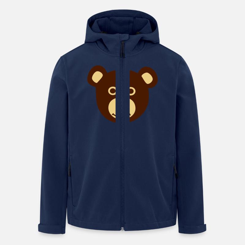 Bear, Ours , Our - Veste softshell homme en polyester recyclé Stanley/Stella - marine