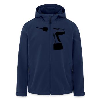 outils - Veste softshell homme en polyester recyclé Stanley/Stella - marine - Devant - AI Model Male 185 light (185cm)