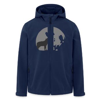 pleine lune - Veste softshell homme en polyester recyclé Stanley/Stella - marine - Devant - AI Model Male 185 light (185cm)