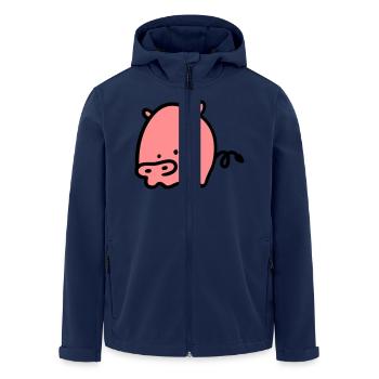 Pigs 2 - Men’s Recycled Softshell Jacket by Stanley/Stella - navy - Front - AI Model Male 185 light (185cm)