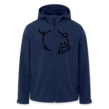 Tirelire - Line - Veste softshell homme en polyester recyclé Stanley/Stella - marine - Devant - AI Model Male 185 light (185cm)