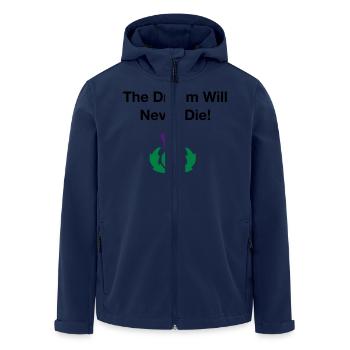 The dream will never die - Scottish Independence - Men’s Recycled Softshell Jacket by Stanley/Stella - navy - Front - AI Model Male 185 light (185cm)