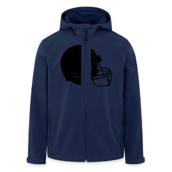 football helm - Recycelte Männer Softshell-Jacke von Stanley/Stella - Navy - Vorne - AI Model Male 185 light (185cm)