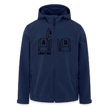 wasd Gamer Shirt - Recycelte Männer Softshell-Jacke von Stanley/Stella - Navy - Vorne - AI Model Male 185 light (185cm)