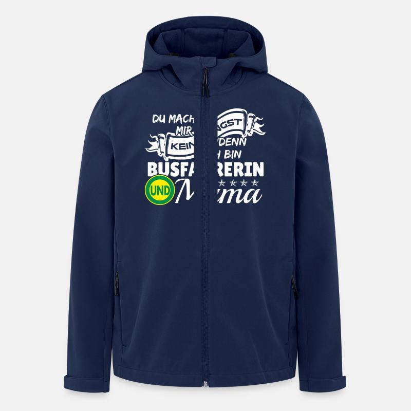 Ich bin Busfahrerin und Mama - Recycelte Männer Softshell-Jacke von Stanley/Stella - Navy