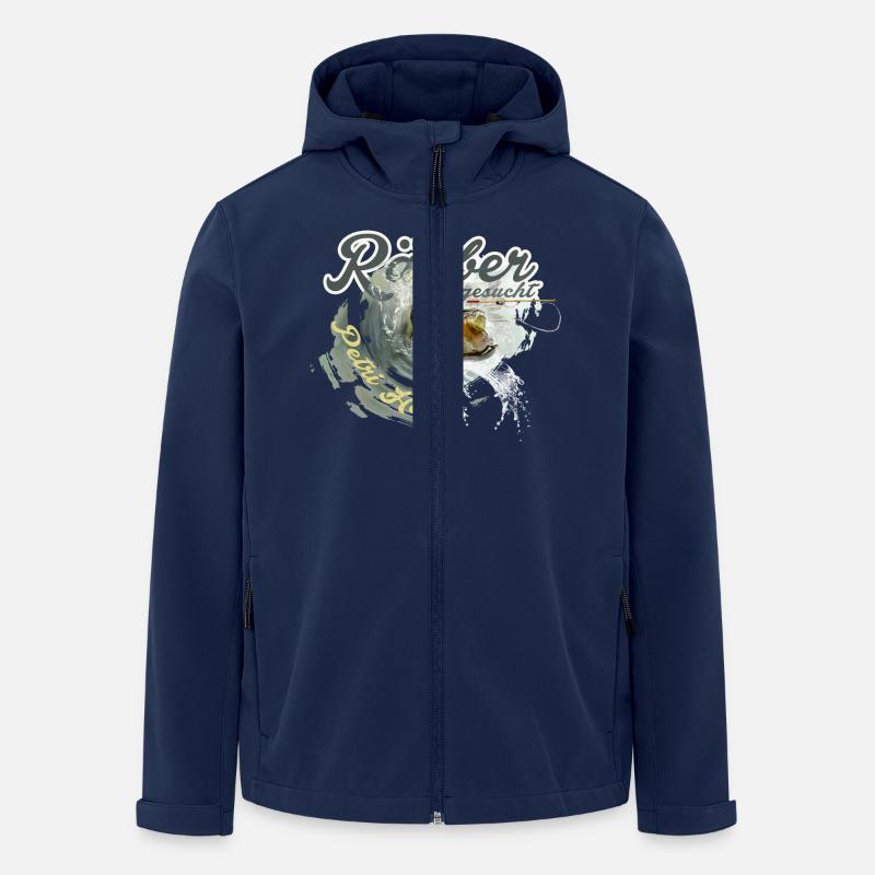 wanted Räuber gesucht - Recycelte Männer Softshell-Jacke von Stanley/Stella - Navy