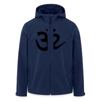 Om - Recycelte Männer Softshell-Jacke von Stanley/Stella - Navy - Vorne - AI Model Male 185 light (185cm)