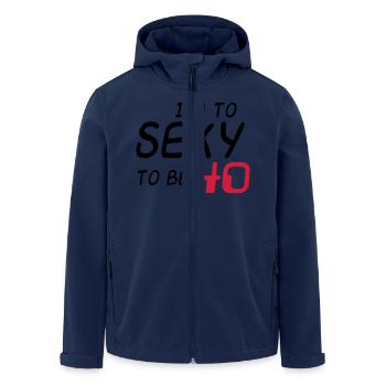I'm to sexy to be 40, vierzigster Geburtstag - Recycelte Männer Softshell-Jacke von Stanley/Stella - Navy - Vorne - AI Model Male 185 light (185cm)