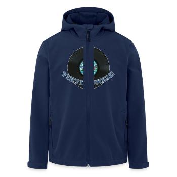 Drogué de vinyle - Veste softshell homme en polyester recyclé Stanley/Stella - marine - Devant - AI Model Male 185 light (185cm)