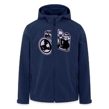 camera - Recycelte Männer Softshell-Jacke von Stanley/Stella - Navy - Vorne - AI Model Male 185 light (185cm)