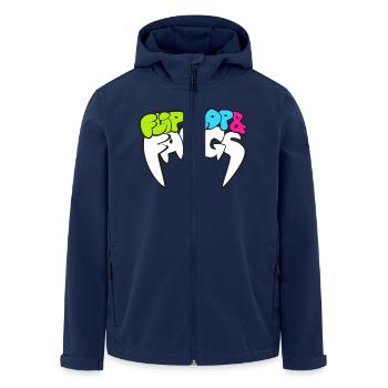 FFF_LOGO_2012.png - Men’s Recycled Softshell Jacket by Stanley/Stella - navy - Front - AI Model Male 185 light (185cm)