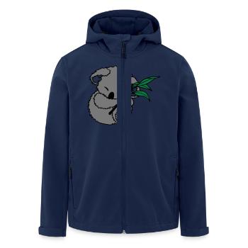 Koala - Recycelte Männer Softshell-Jacke von Stanley/Stella - Navy - Vorne - AI Model Male 185 light (185cm)