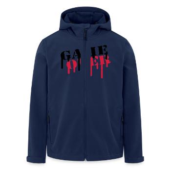 game_over - Recycelte Männer Softshell-Jacke von Stanley/Stella - Navy - Vorne - AI Model Male 185 light (185cm)