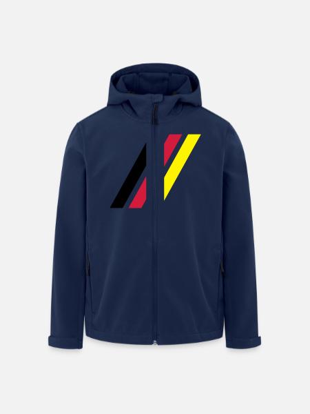 german stripe flag - Men’s Recycled Softshell Jacket by Stanley/Stella - navy
