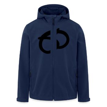 brezel__f1 - Recycelte Männer Softshell-Jacke von Stanley/Stella - Navy - Vorne - AI Model Male 185 light (185cm)